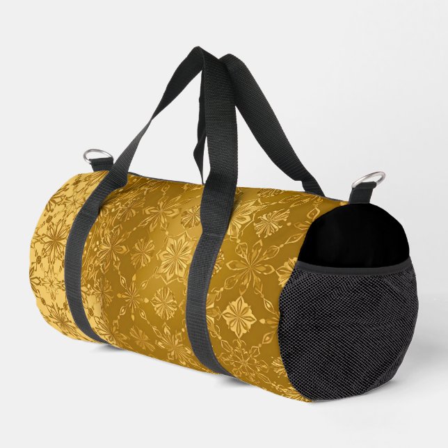 Leche Flan Gold Filipino Vibe SMALL Duffle Bag (Right Corner)