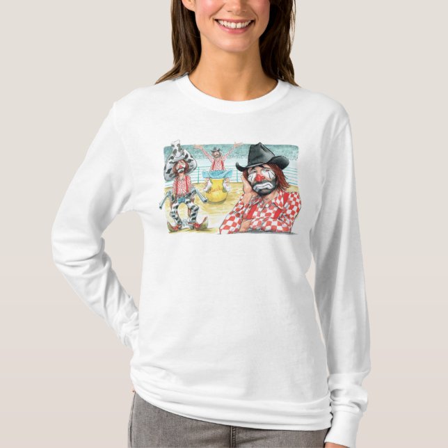 LECILE Women's Basic Long Sleeve T-Shirt (Front)