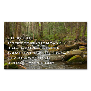LeConte Creek at Great Smoky Mountains Magnetic Business Card