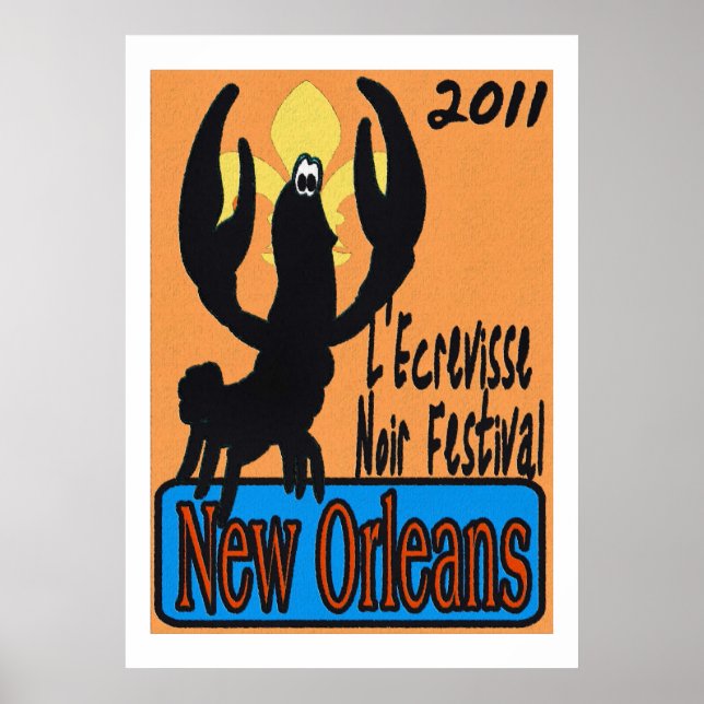 L'écrevisse Noir 2011 New Orleans Poster (Front)