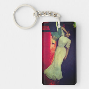 Lectura - by Julio Romero de Torres (1900) Key Ring