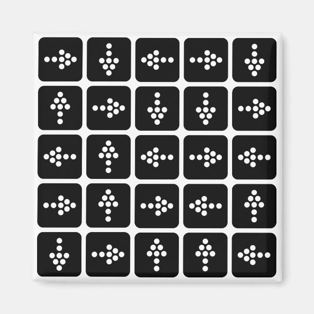 LED Arrow Square Magnet (Front)