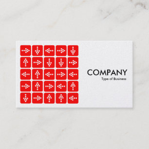 LED Arrows Square Red - (Platinum Card) Business Card
