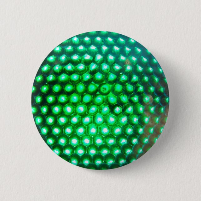 LED-green-lights948 DISCO BALL GREEN NEON LIGHTS F 6 Cm Round Badge (Front)
