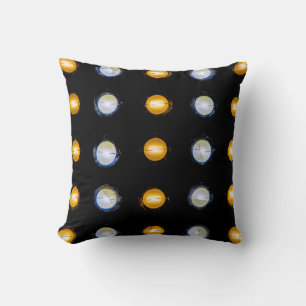 LED lights, closeup abstract background. Cushion