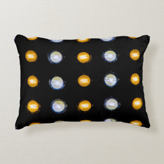 LED lights, closeup abstract background. Decorative Cushion