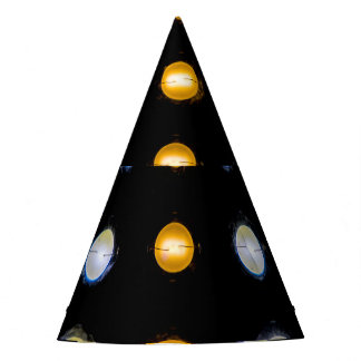 LED lights, closeup abstract background. Party Hat