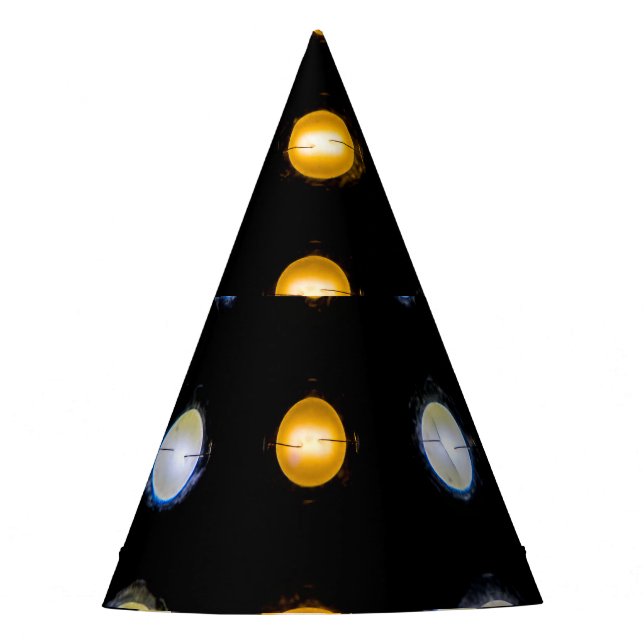 LED lights, closeup abstract background. Party Hat (Front)