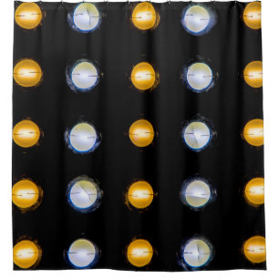LED lights, closeup abstract background. Shower Curtain