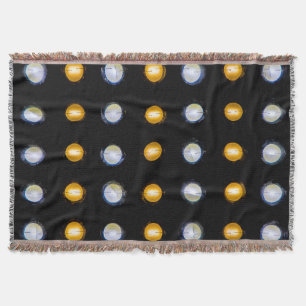 LED lights, closeup abstract background. Throw Blanket