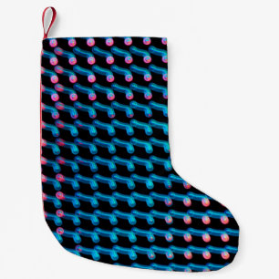LED lights on the billboard. This is blurred photo Small Christmas Stocking