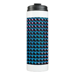LED lights on the billboard. This is blurred photo Thermal Tumbler