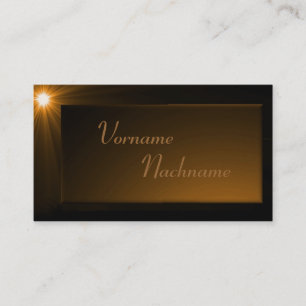 LED Supernova bronze Business Card