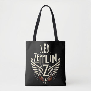 led zepplin t shirt tote bag