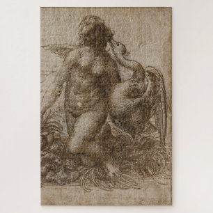 Leda and the Swan – Leonardo da Vinci (Chatsworth) Jigsaw Puzzle