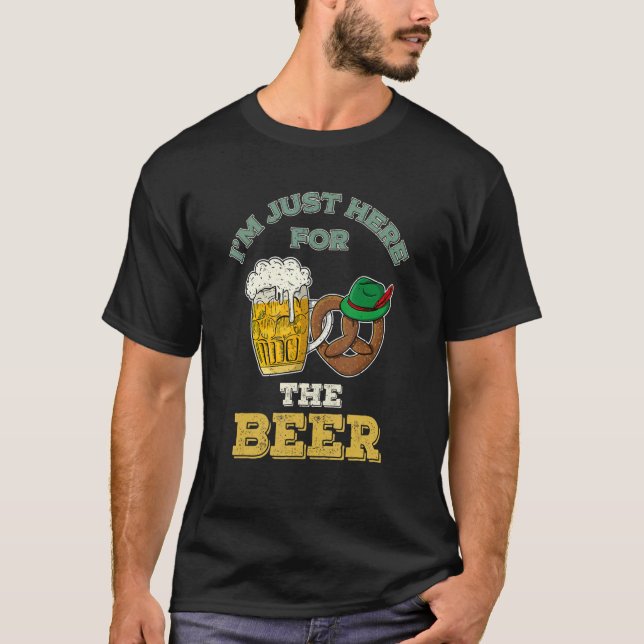 Lederhosen Dirndl Beer Beer Mug Volksfest Bavaria  T-Shirt (Front)