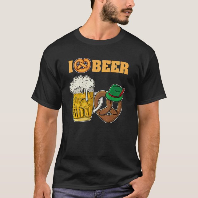 Lederhosen Dirndl Beer Beer Mug Volksfest Bavaria T-Shirt (Front)