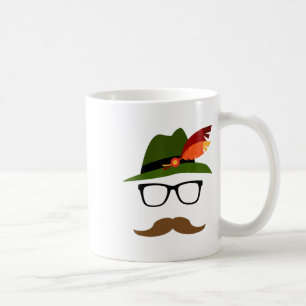 Lederhosen German Face Gles Halloween Costume  Coffee Mug