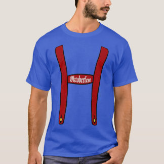Lederhosen Suspenders Oktoberfest Bavarian Munich T-Shirt