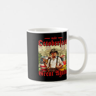 Lederhosen Trump Drinking Beer Make Great Again Coffee Mug
