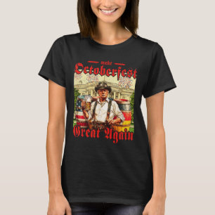 Lederhosen Trump Drinking Beer Make Great Again T-Shirt