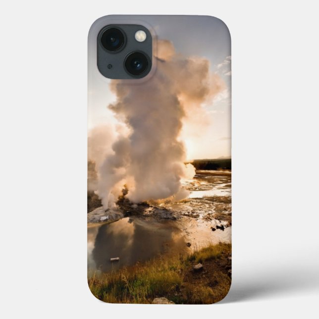 Ledge Geyser, Norris Geyser Basin Case-Mate iPhone Case (Back)