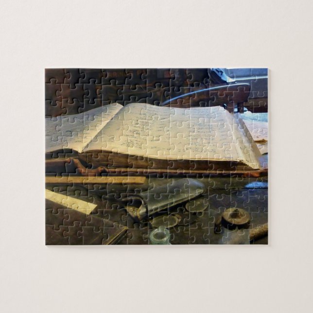 Ledger and Eyeglasses Jigsaw Puzzle (Horizontal)