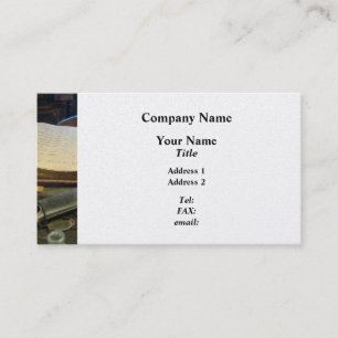Ledger and Eyeglasses - Platinum Business Card