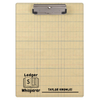 Ledger Whisperer Bookkeeper  Clipboard