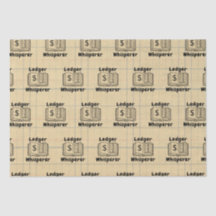 Ledger Whisperer Bookkeeper Tissue Paper