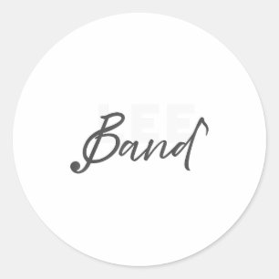 Lee Band Booster New Logo Red Only Classic Round Sticker