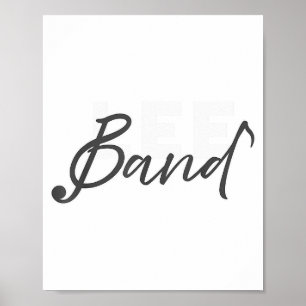 Lee Band Booster New Logo Red Only Poster