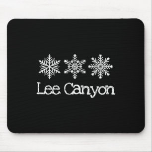 Lee Canyon Nevada Frosty Snowflakes Skiing Ski Ski Mouse Pad