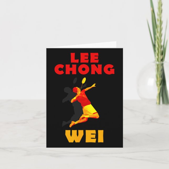 Lee Chong Wei Dminton Tee  Card (Front)