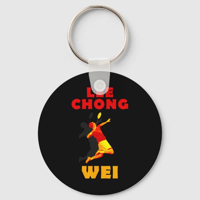 Lee Chong Wei Dminton Tee  Key Ring (Front)