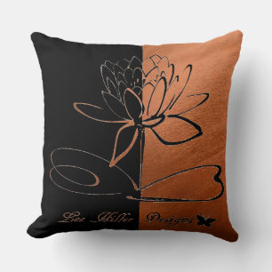 Lee Hiller Designs Accents Black Copper Cushion