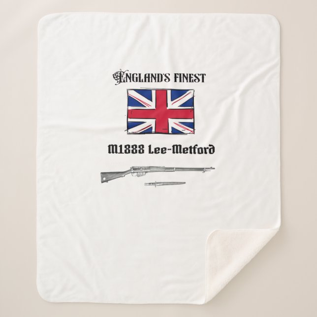 Lee Metford rifle  Sherpa Blanket (Front)