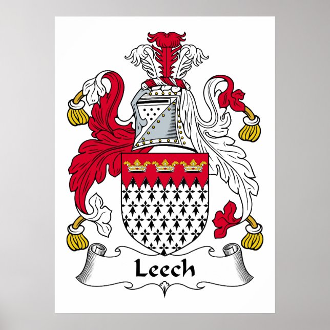 Leech Family Crest Poster (Front)