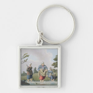 Leech Finders, from `Costume of Yorkshire' engrave Key Ring