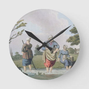 Leech Finders, from `Costume of Yorkshire' engrave Round Clock