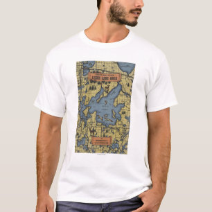 Leech Lake Area, Minnesota - Large Letter Scenes T-Shirt
