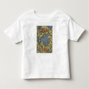 Leech Lake Area, Minnesota - Large Letter Scenes Toddler T-Shirt