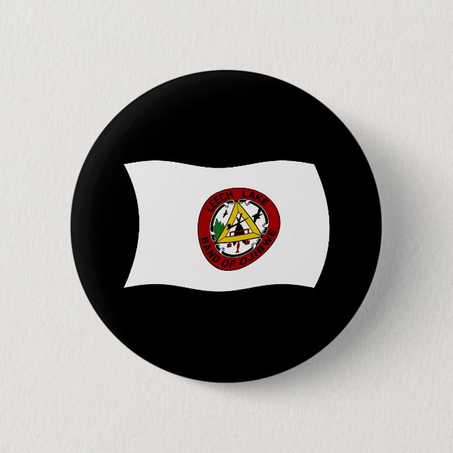 Leech Lake Reservation Flag Button (Front)