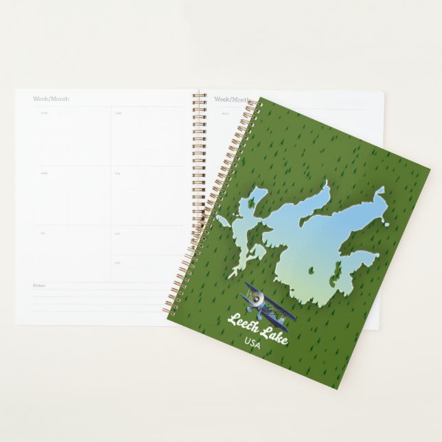 Leech lake Travel map Planner (Display)