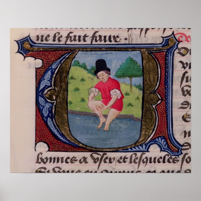 Leeching, from 'Traite de Medecine' Poster (Front)