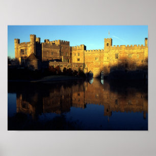 Leeds Castle, 12th c., Norman stronghold and Poster