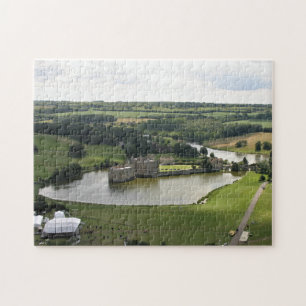 Leeds Castle, Kent from above Jigsaw Puzzle