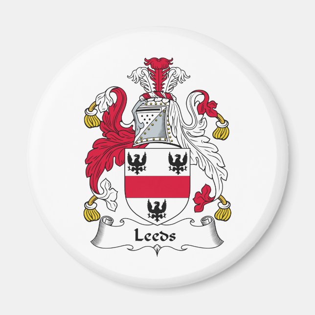 Leeds Family Crest Magnet (Front)