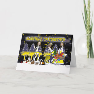 Leeds Fan Christmas Card With Rock Chicks