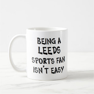 leeds sports fan, being coffee mug